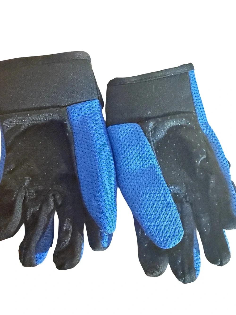 Knightlaood Kids Motocross & Cycling Gloves Blue Tactical Mesh - Size 8-12Y